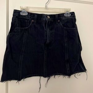 Abercrombie and Fitch black jean skirt size: 8